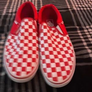 Red Checkerboard Vans
